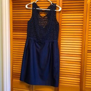 Navy blue cocktail dress